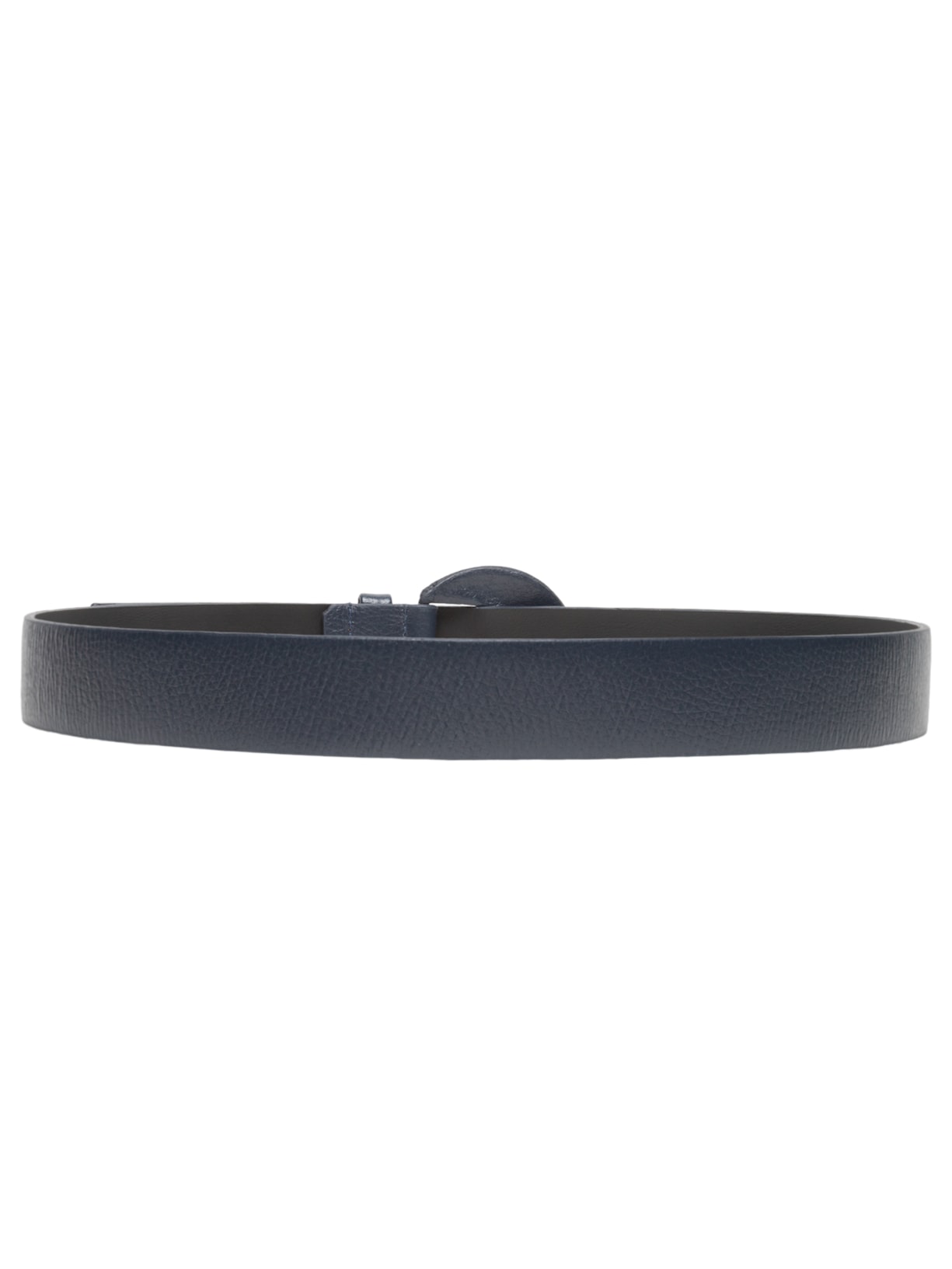 Cinto Feminino Couro Com Fivela Encapada Azul Basiq