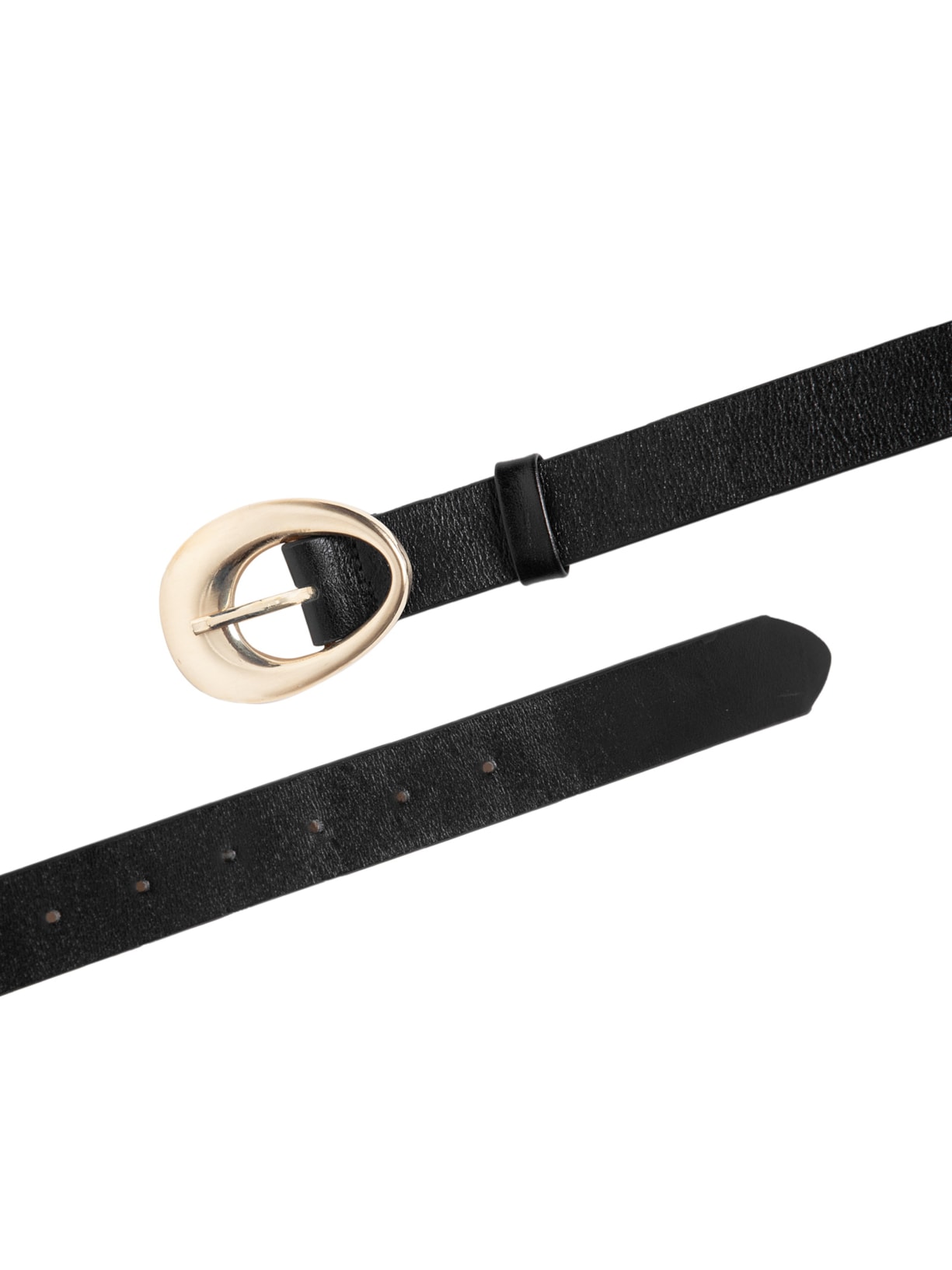 Cinto Feminino Couro Com Fivela Escovada Preto  '2Essential