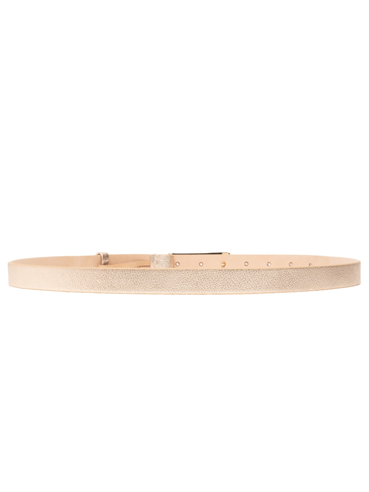 Cinto Feminino Couro Com Fivela Retangular Dourado Market 33