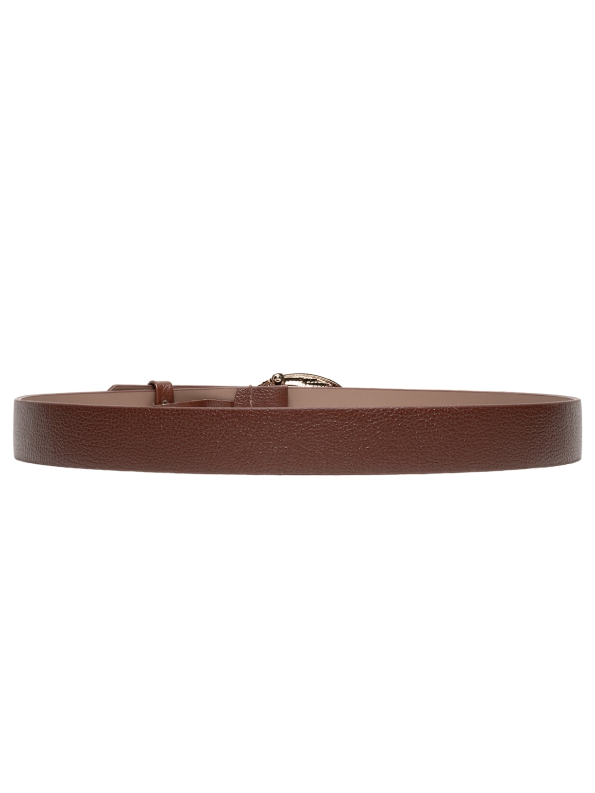 Cinto Feminino Couro Dourado Marrom Market 33