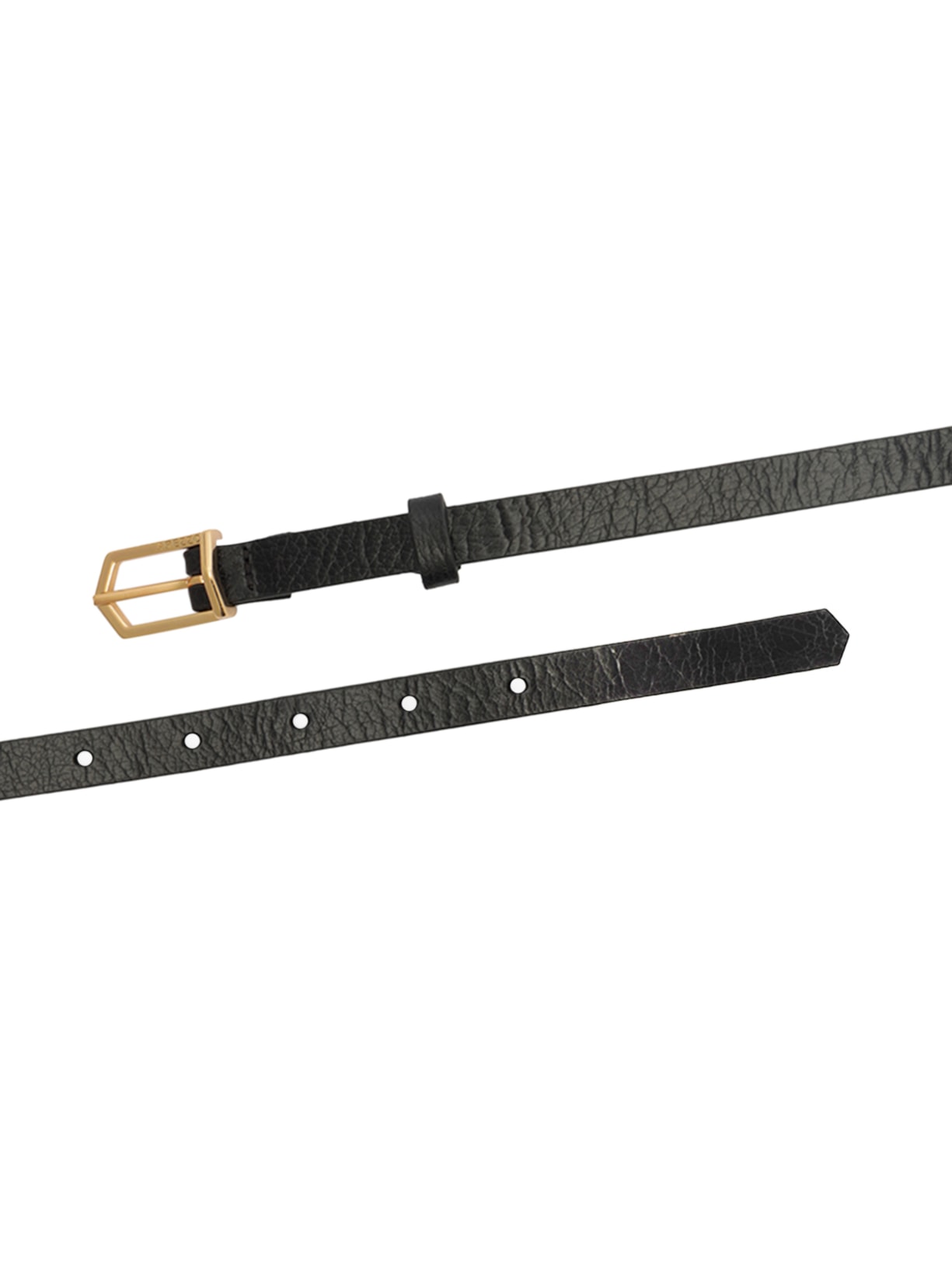 Cinto Feminino Couro Duplo Metais Folk Preto Arezzo