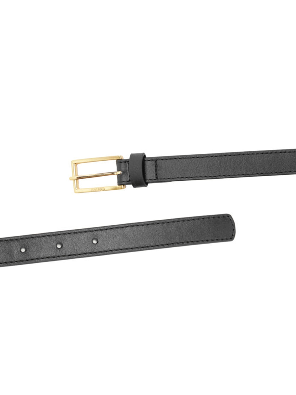 Cinto Feminino Couro Fino Fivela Básico Preto Arezzo