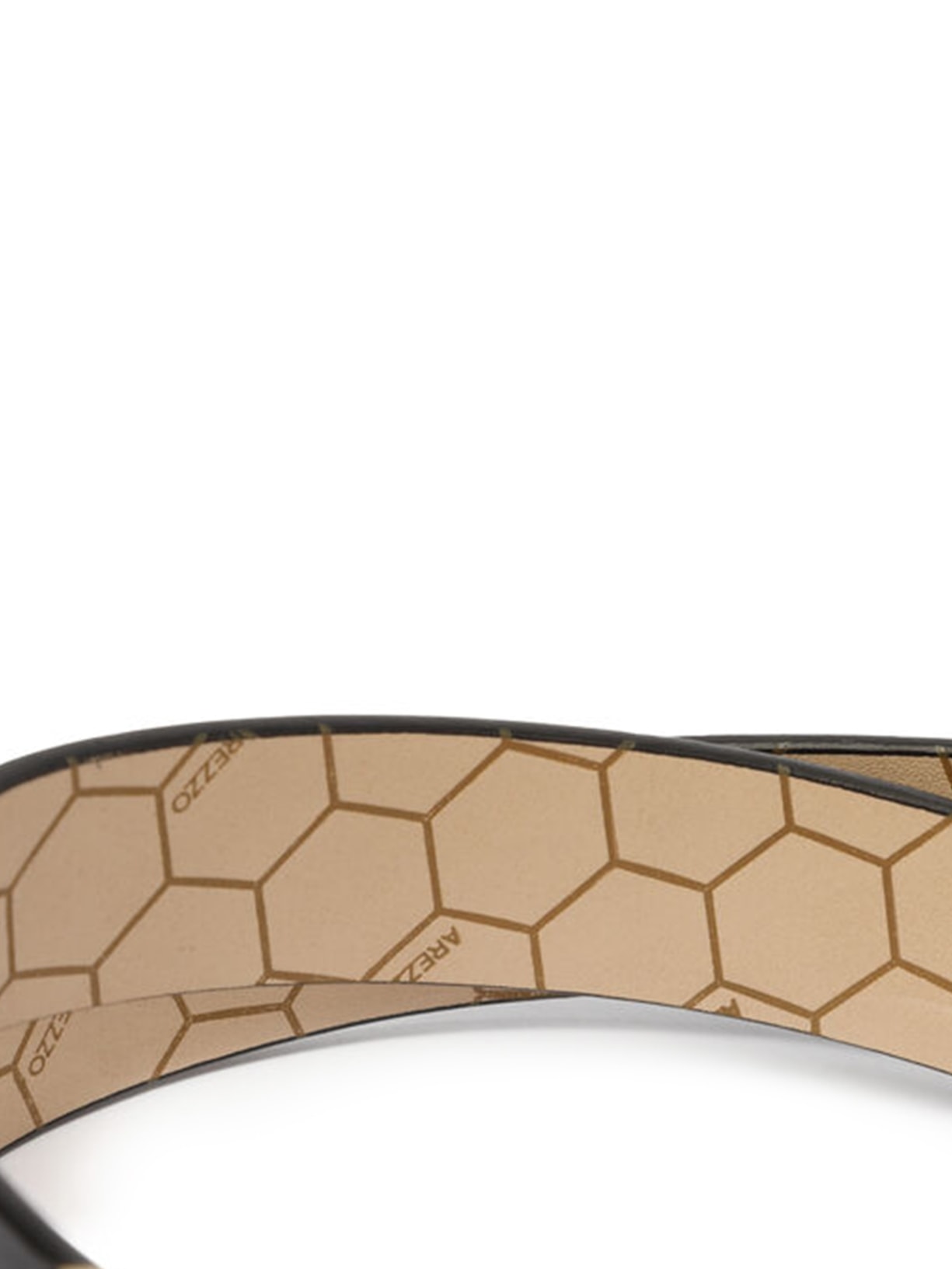 Cinto Feminino Couro Fivela Dourada Preto Arezzo