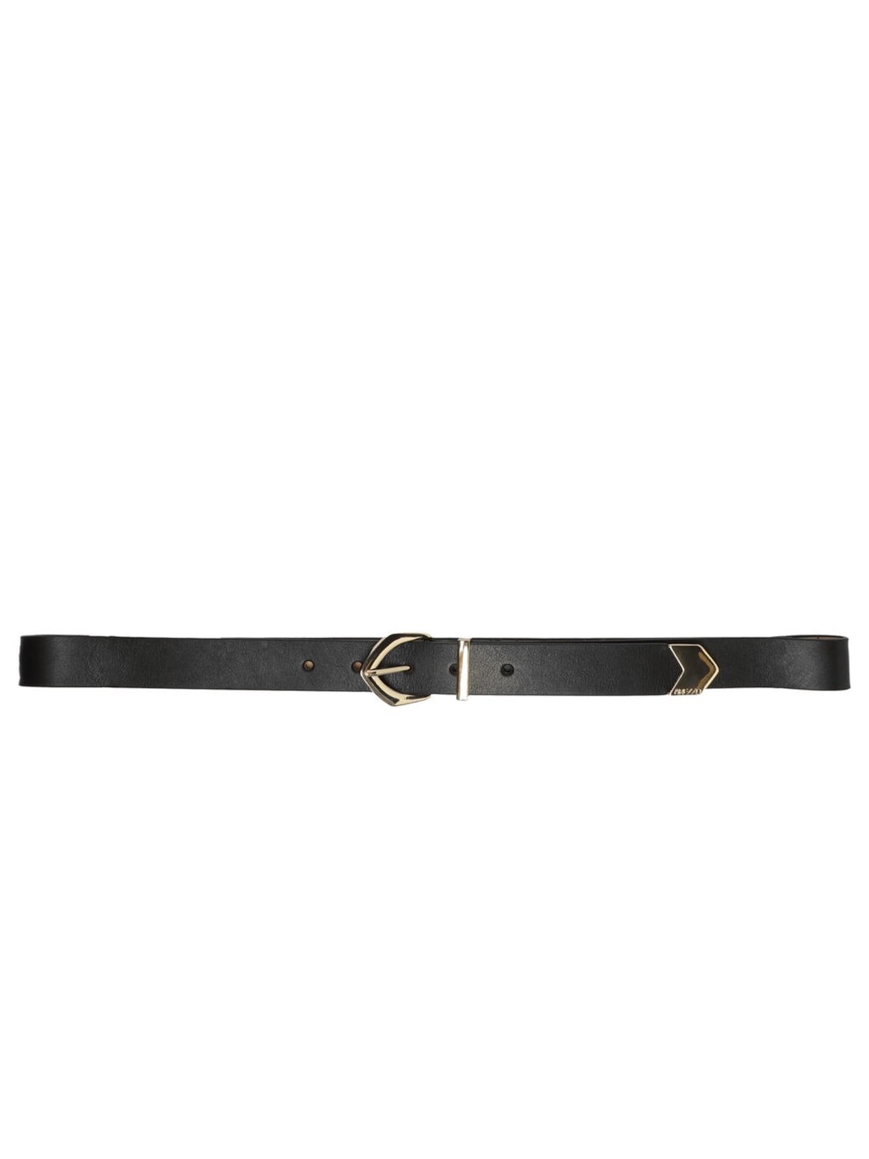 Cinto Feminino Couro Fivela Dourada Preto Arezzo