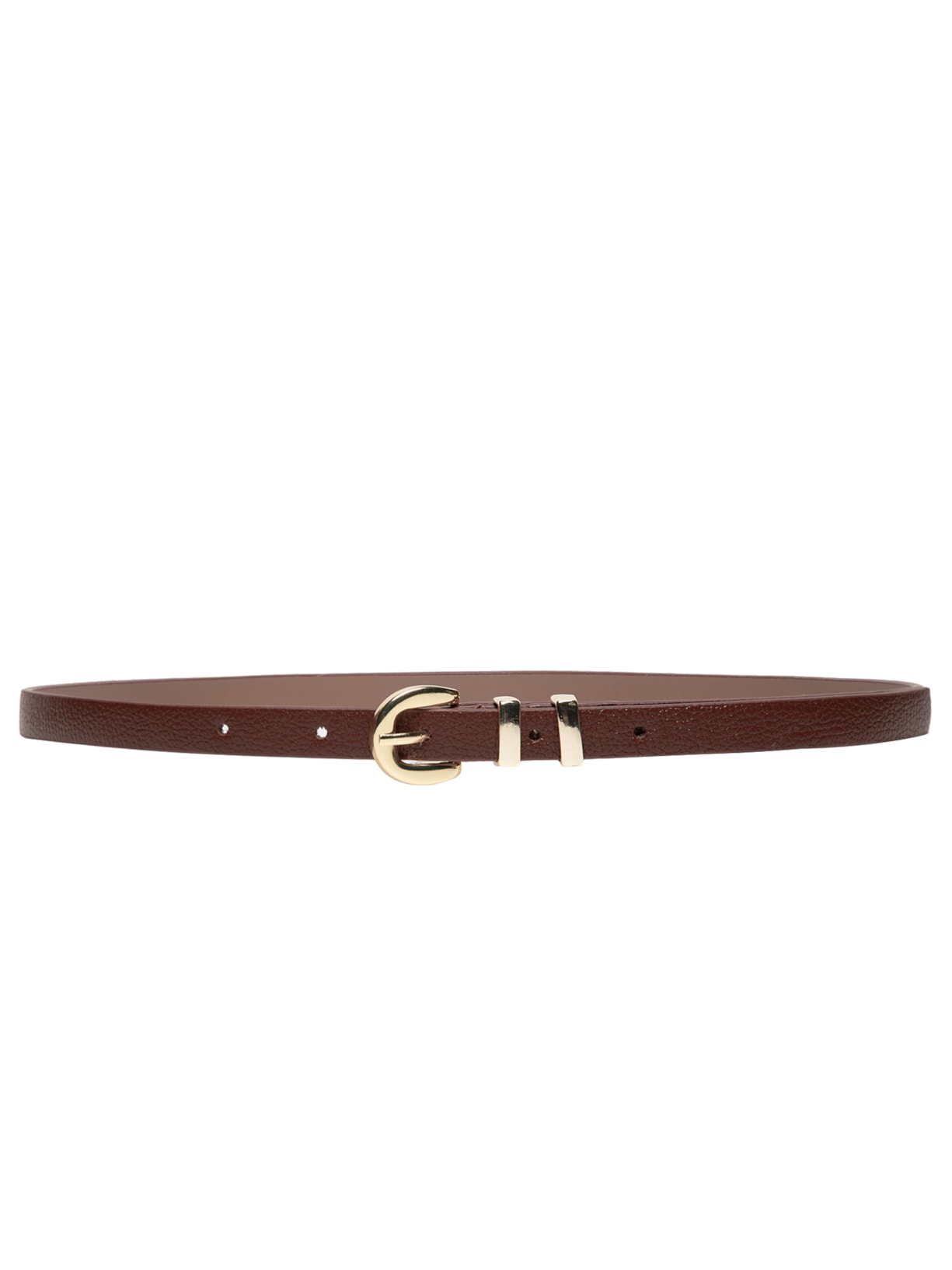 Cinto Feminino Couro Fivela Encapada - Marrom