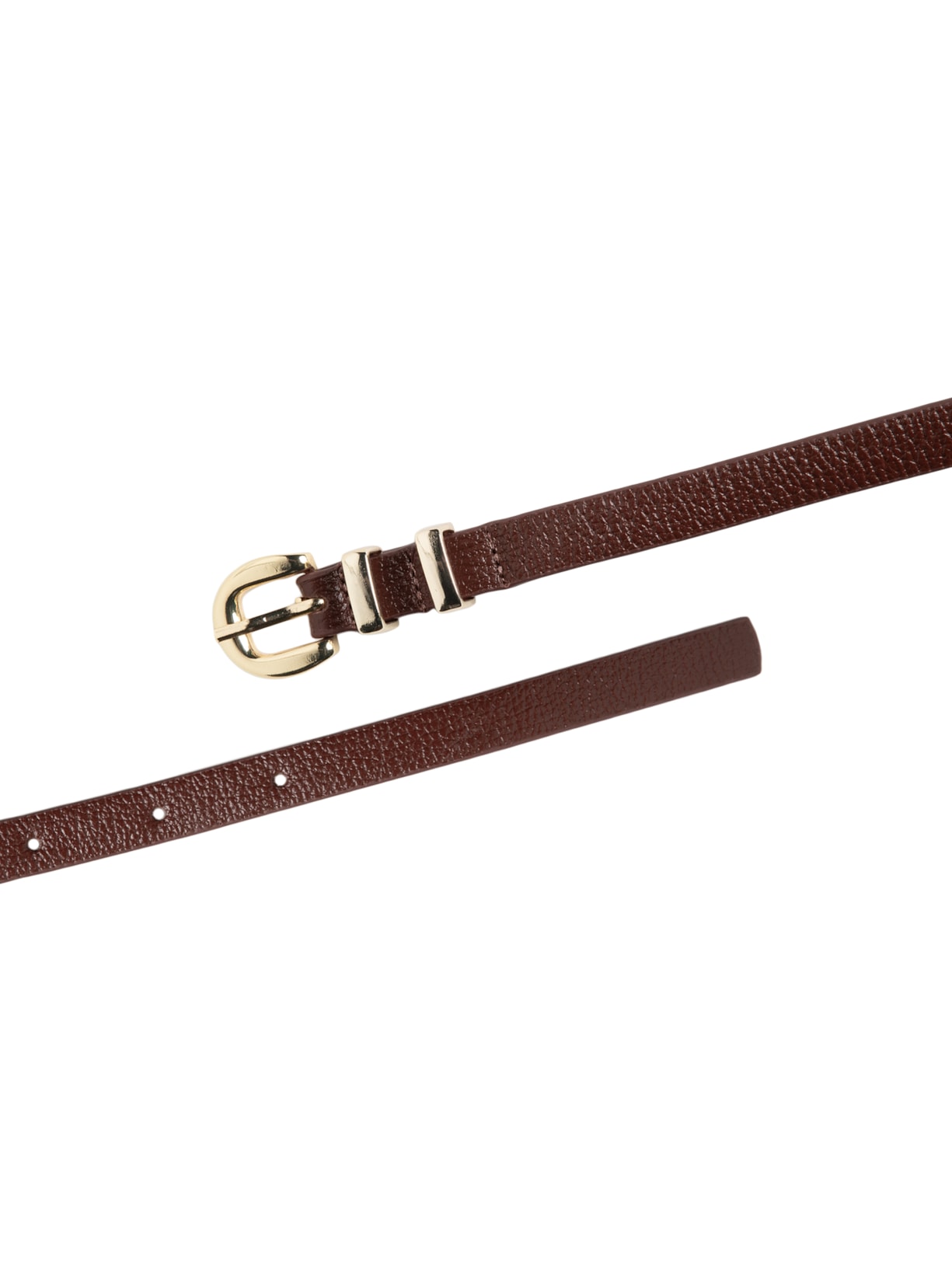 Cinto Feminino Couro Fivela Encapada Marrom Basiq