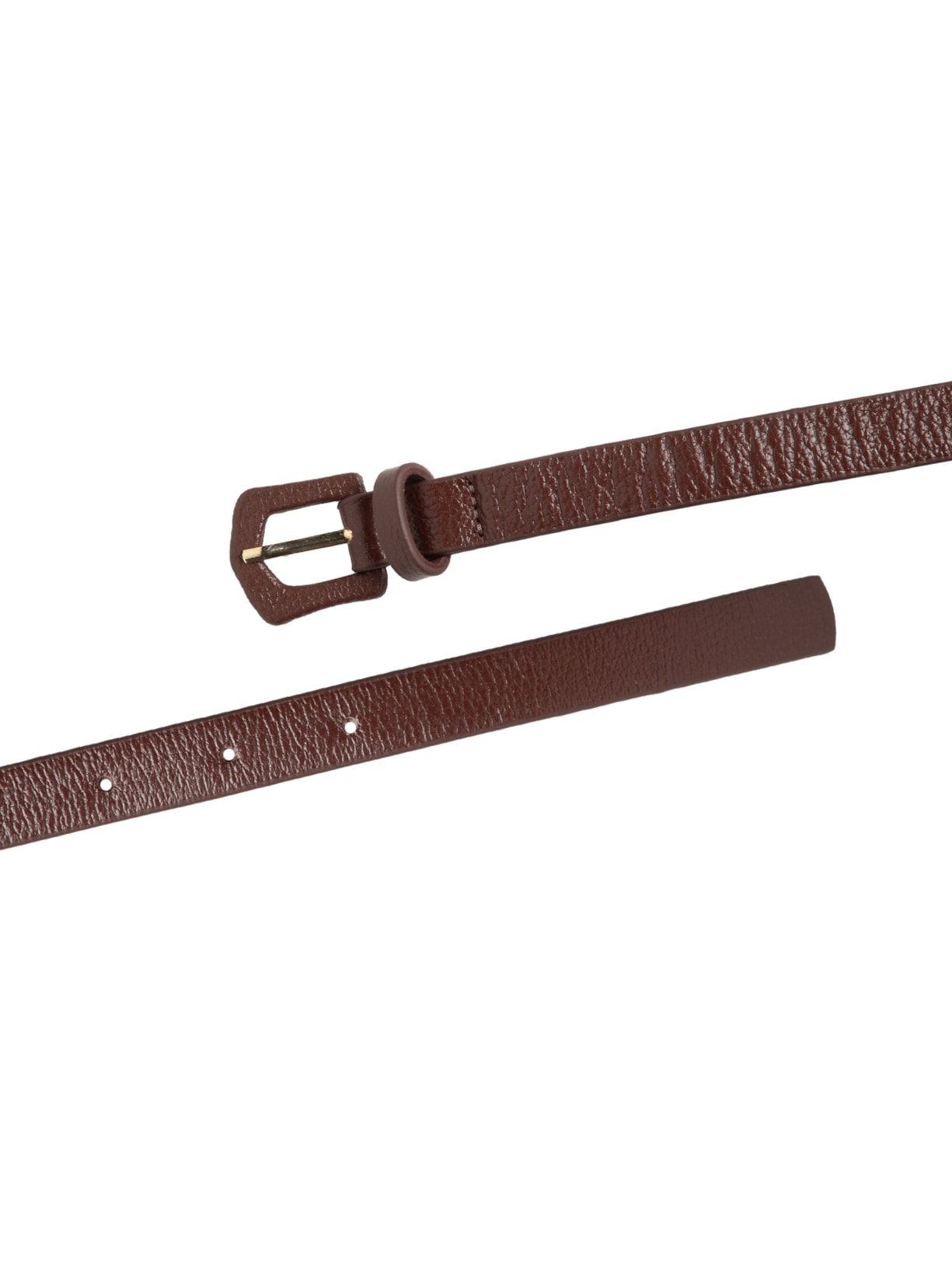 Cinto Feminino Couro Fivela Encapada Marrom Basiq