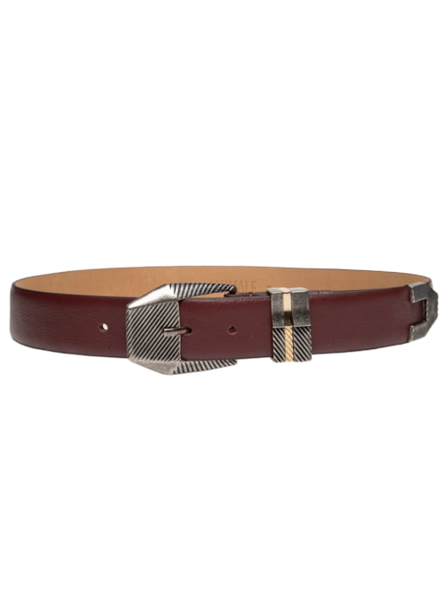 Cinto Feminino Dark Brown - Vermelho