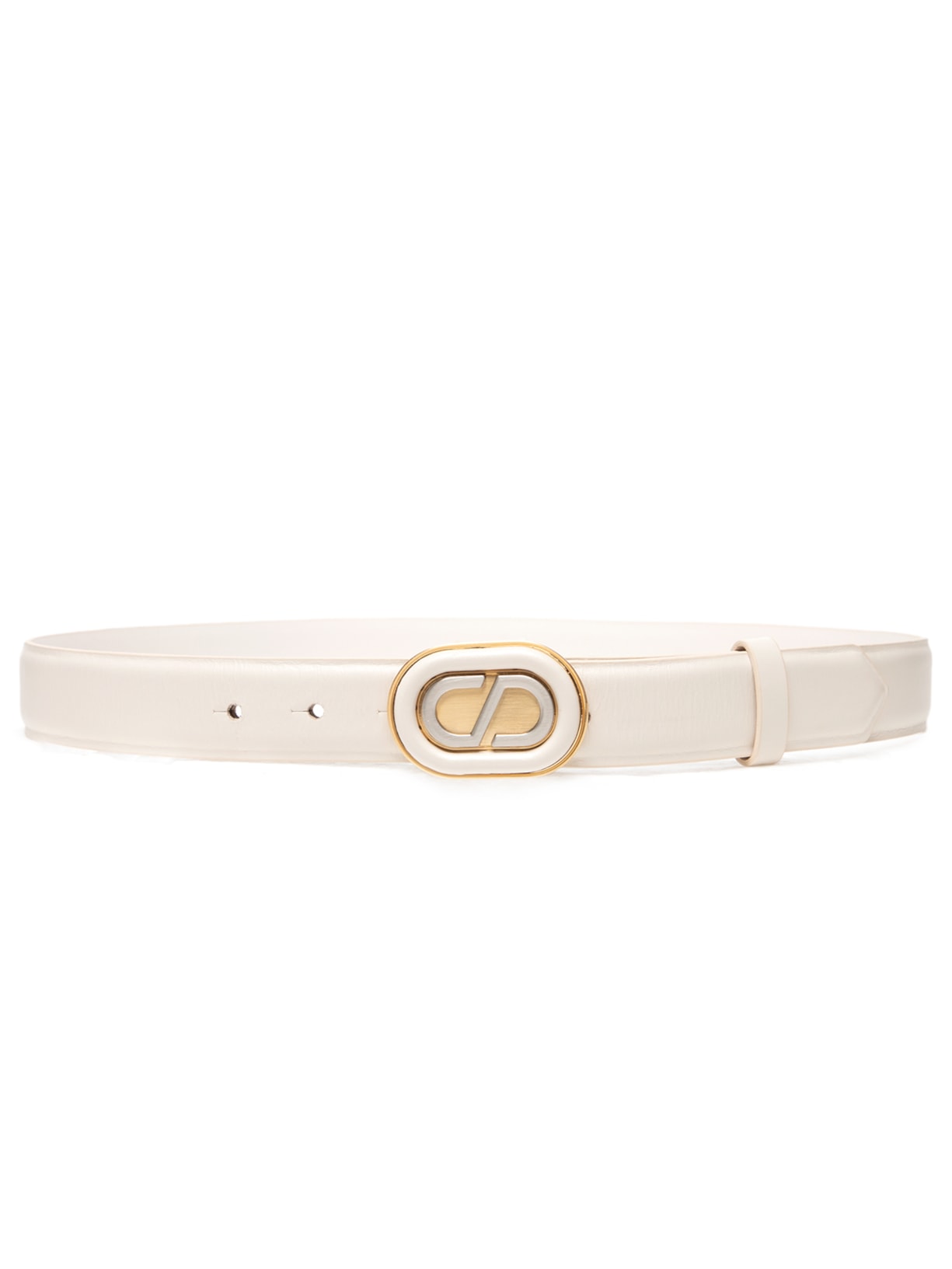 Cinto Feminino Dazzle Couro - Off White
