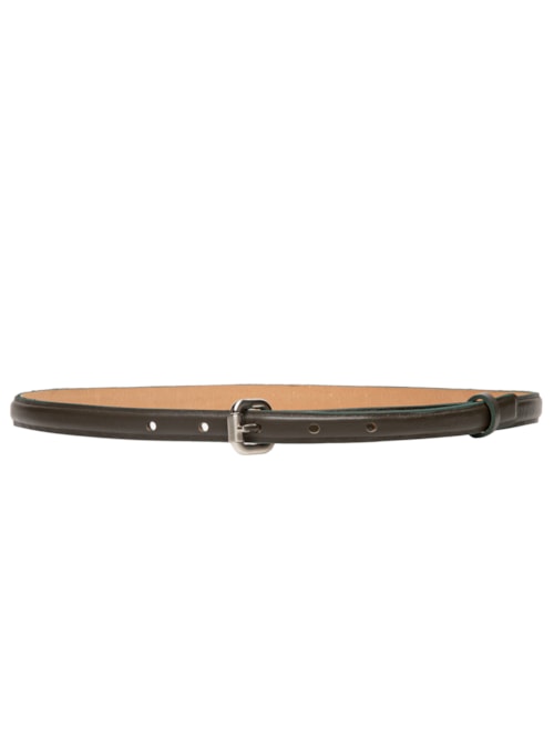 Cinto Feminino De Couro Fino Bold - Verde