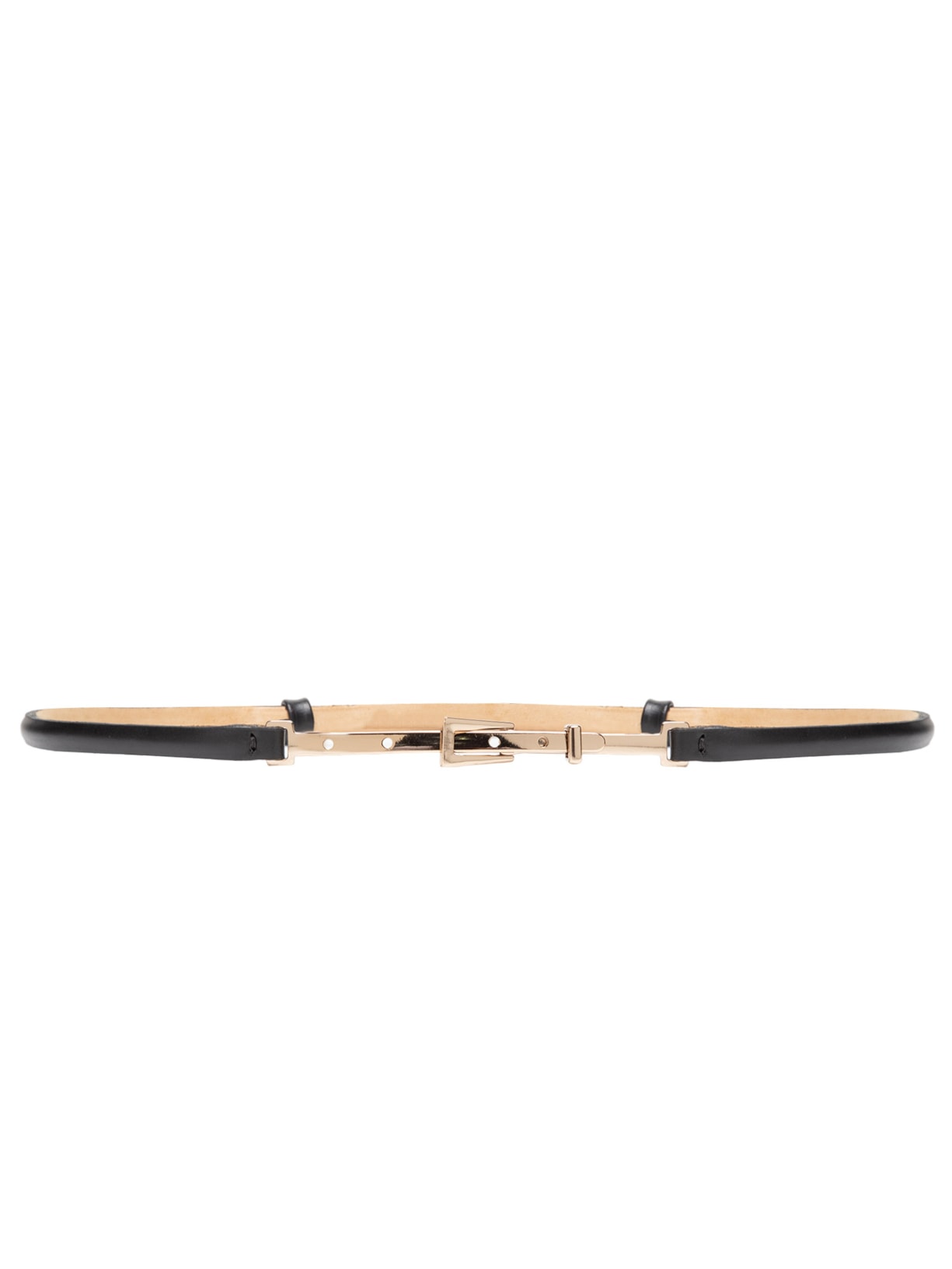 Cinto Feminino De Couro Fino - Preto