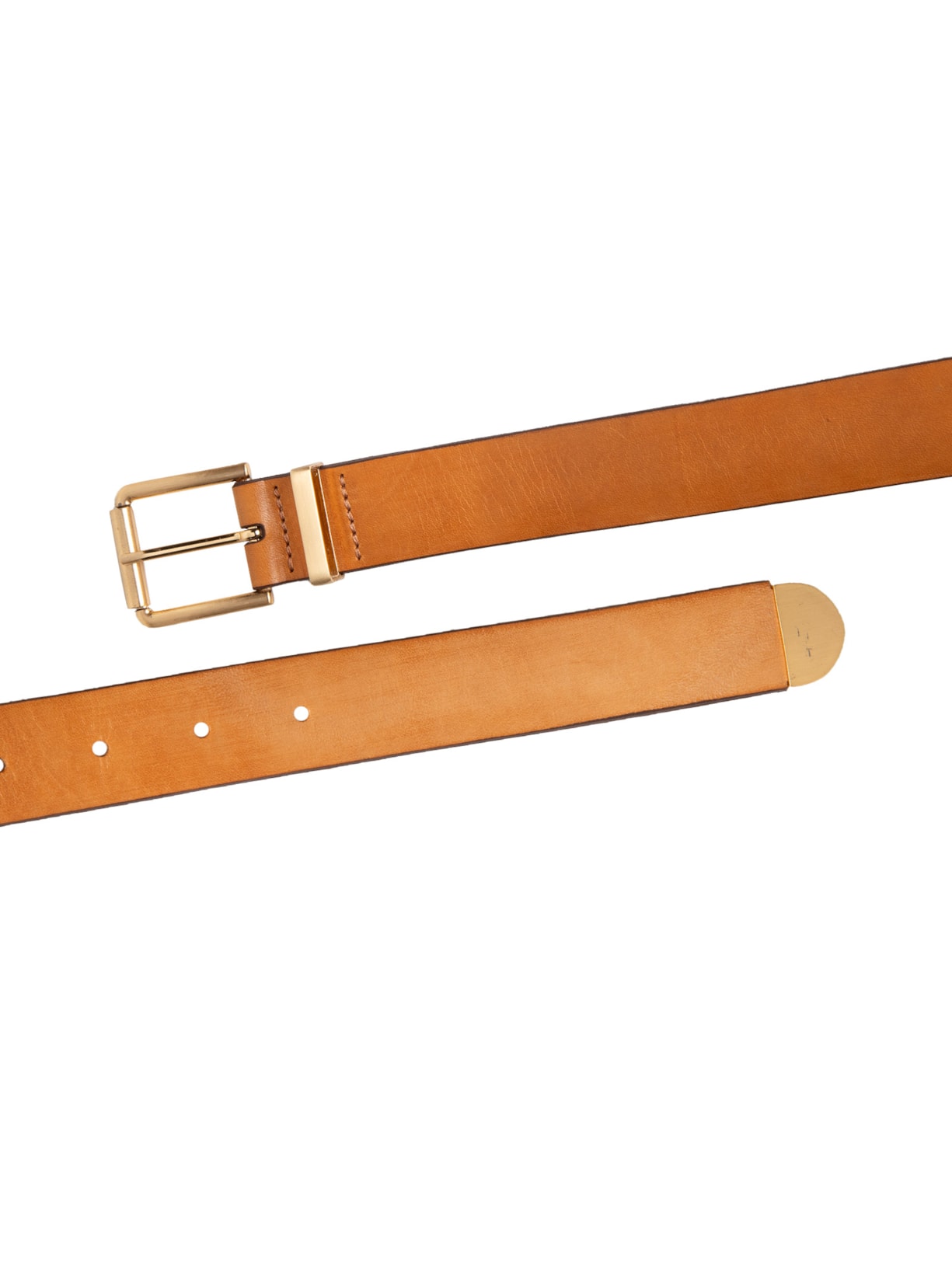 Cinto Feminino De Couro Fivela Bold Marrom Animale