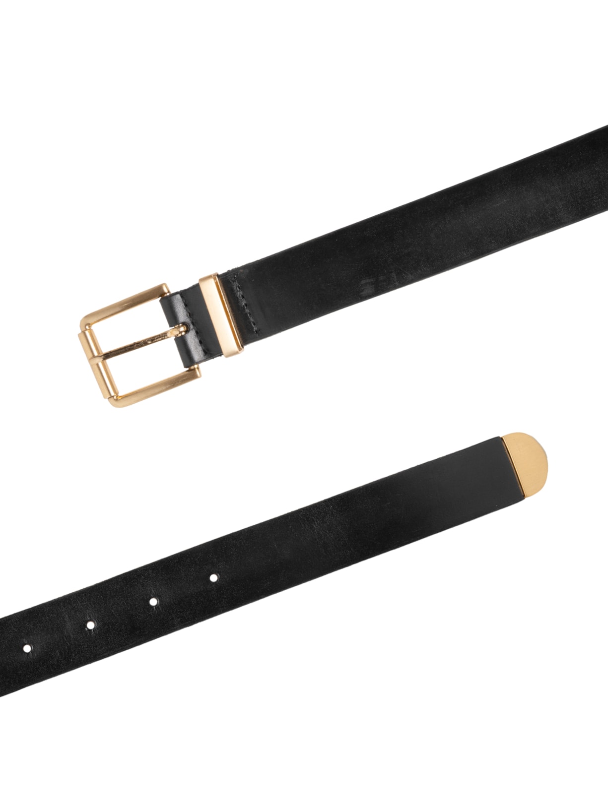 Cinto Feminino De Couro Fivela Bold Preto Animale