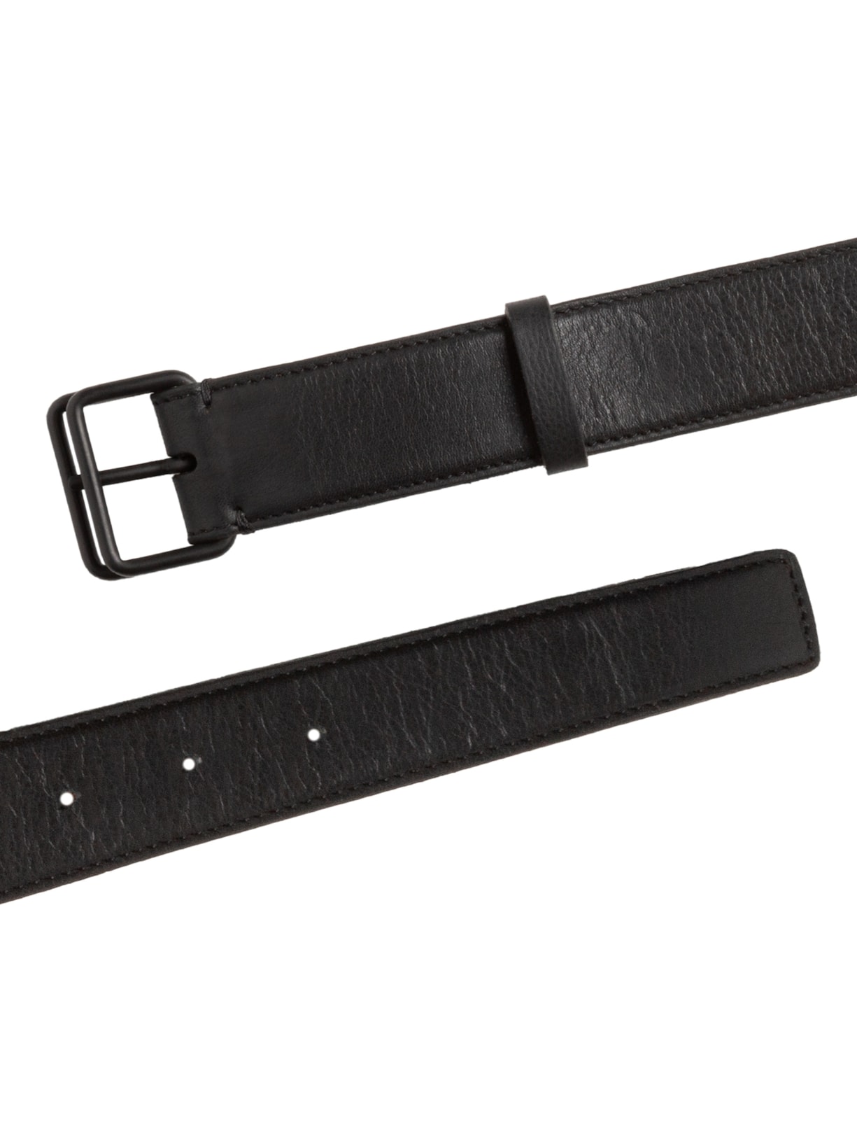 Cinto Feminino De Couro Fivela Dupla Preto Animale