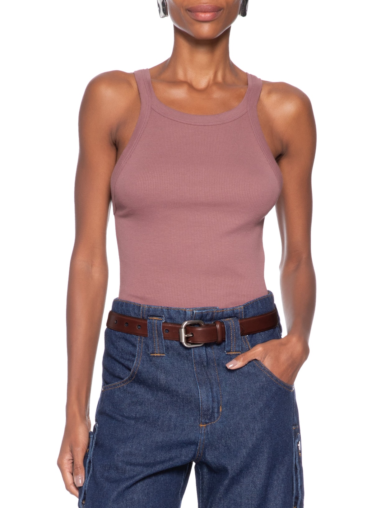 Cinto Feminino De Couro Hiper  Bold Marrom Animale