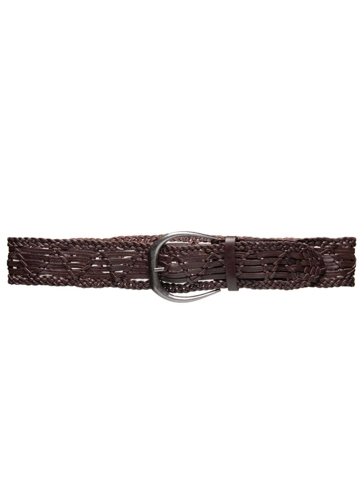 Cinto Feminino De Couro Macramê Marrom Animale