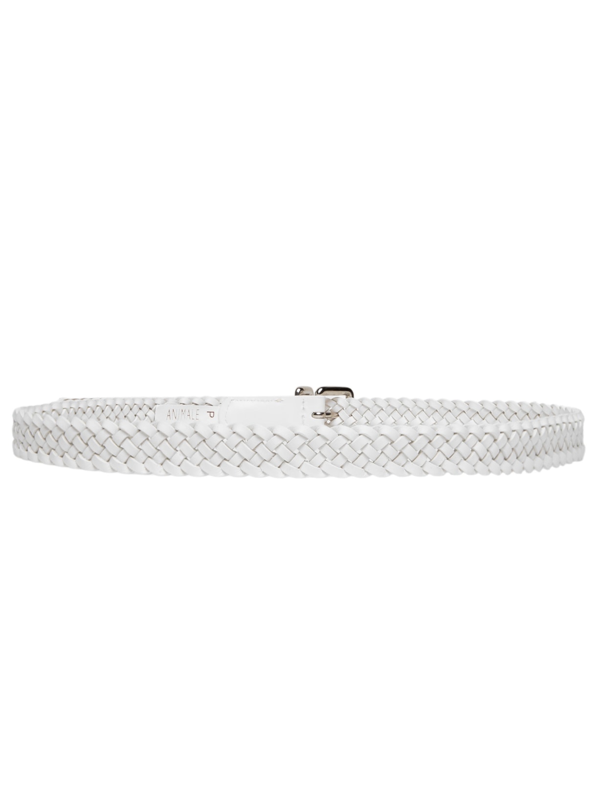 Cinto Feminino De Couro Mini Tresset Branco Animale
