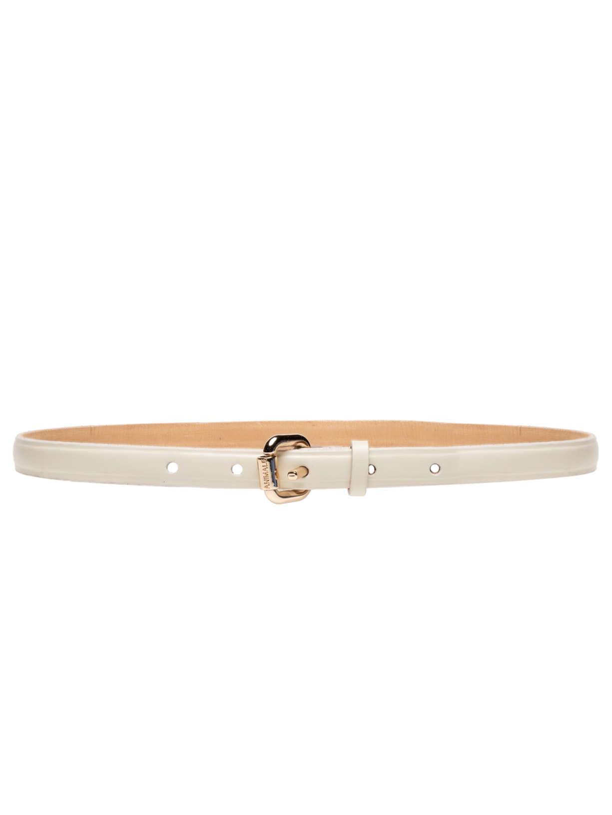 Cinto Feminino de Couro Minibold Branco Animale