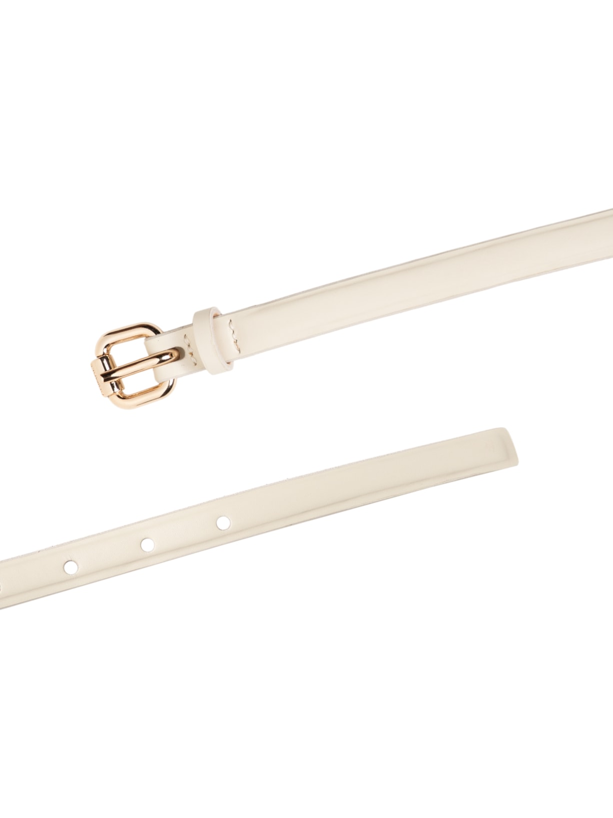 Cinto Feminino de Couro Minibold Branco Animale