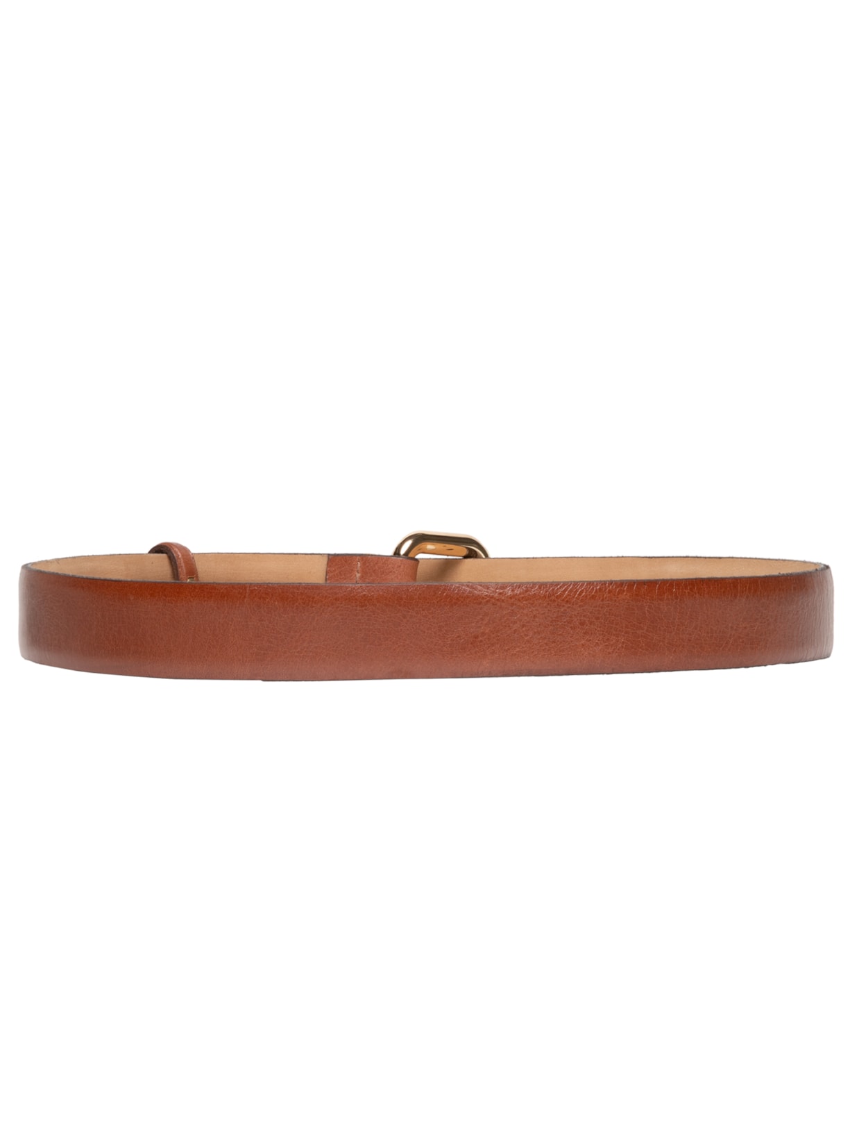 Cinto Feminino De Couro Super Bold Marrom Animale