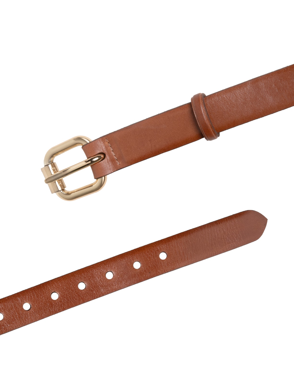 Cinto Feminino De Couro Super Bold Marrom Animale