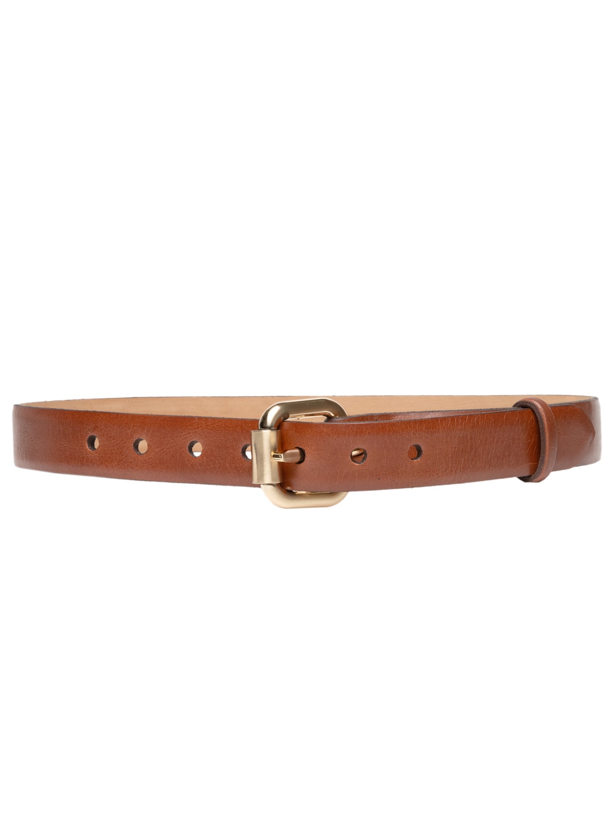 Cinto Feminino De Couro Super Bold Marrom Animale