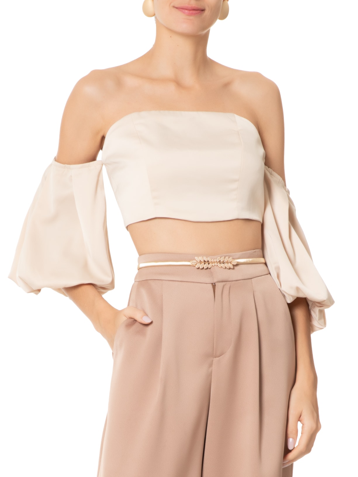 Cinto Feminino De Mola Dourado Market 33