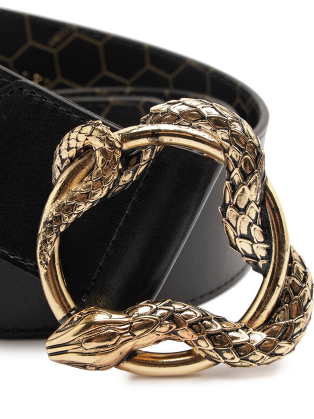 Cinto Feminino Detalhe Fivela Cobra Preto Arezzo