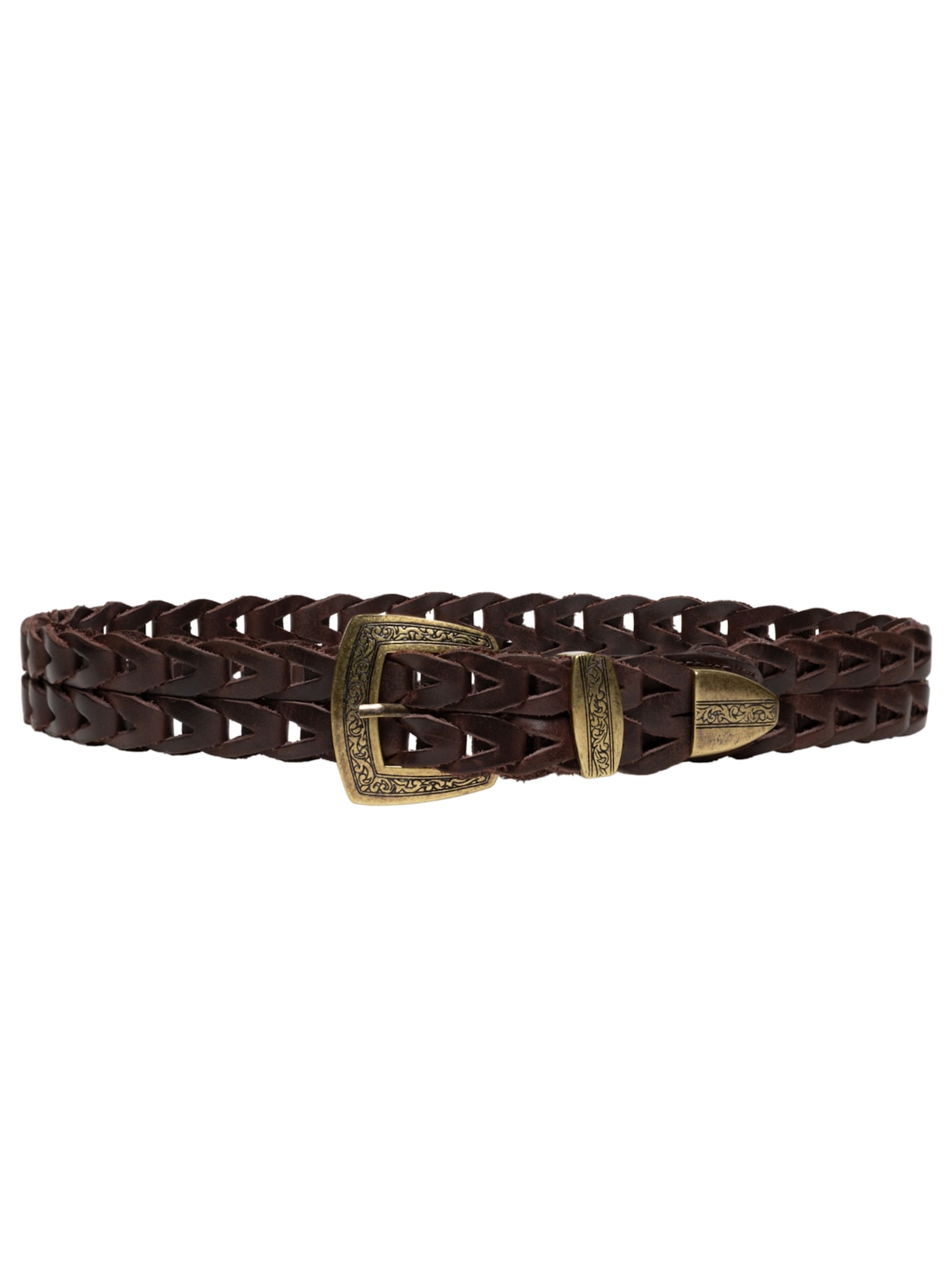 Cinto Feminino Elos Vintage Marrom Paula Raia