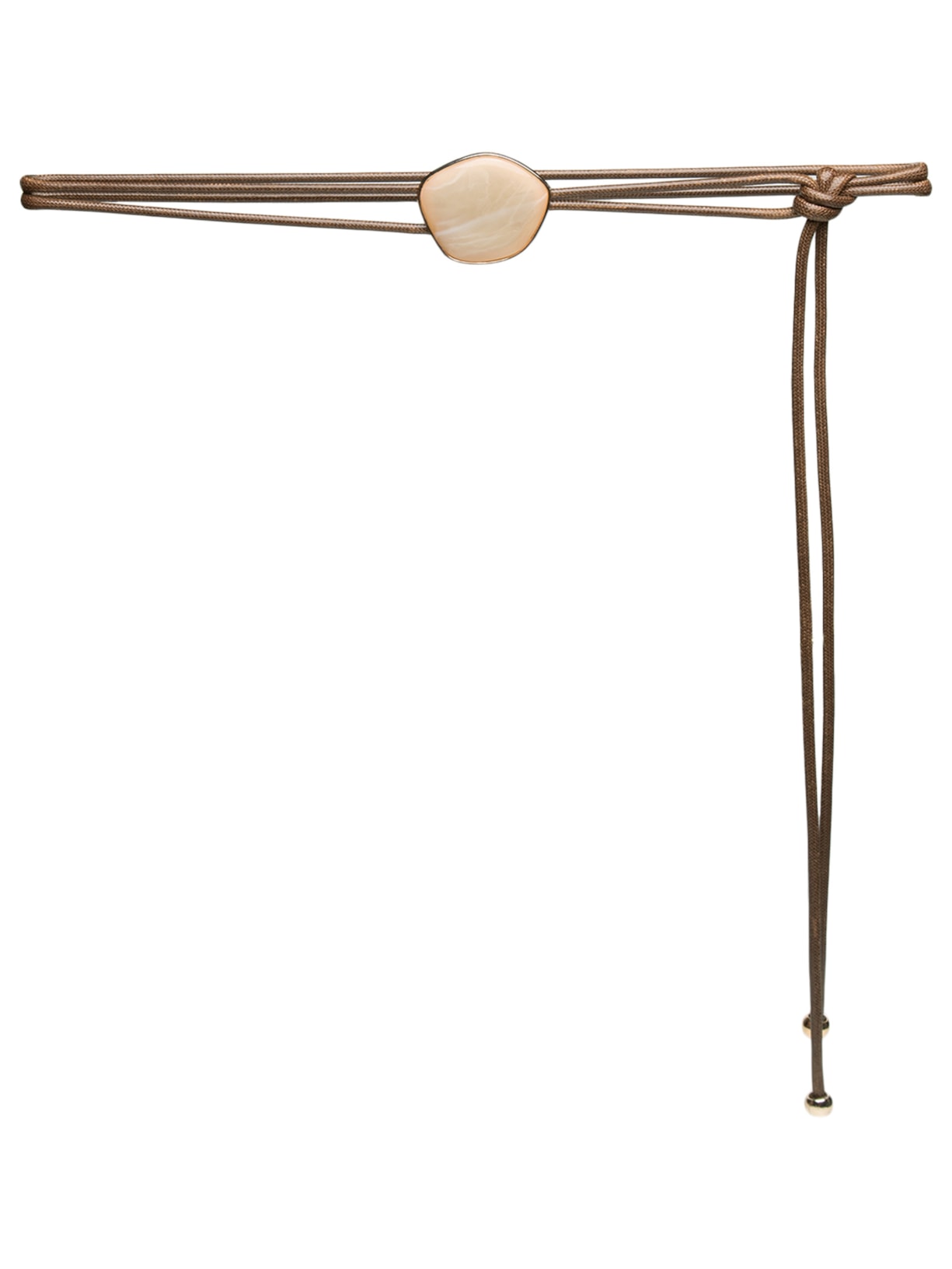 Cinto Feminino Em Corda Com Pedra Marrom Market 33