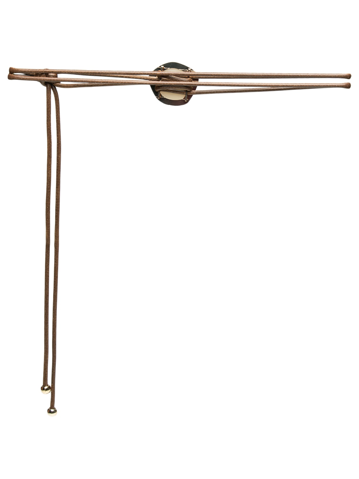 Cinto Feminino Em Corda Com Pedra Marrom Market 33