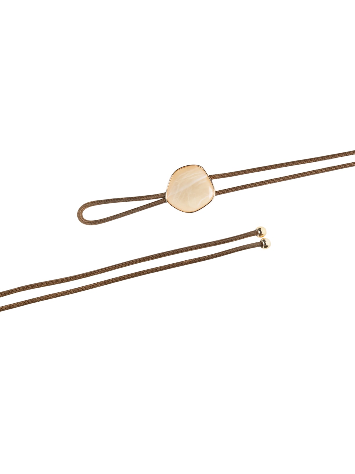 Cinto Feminino Em Corda Com Pedra Marrom Market 33