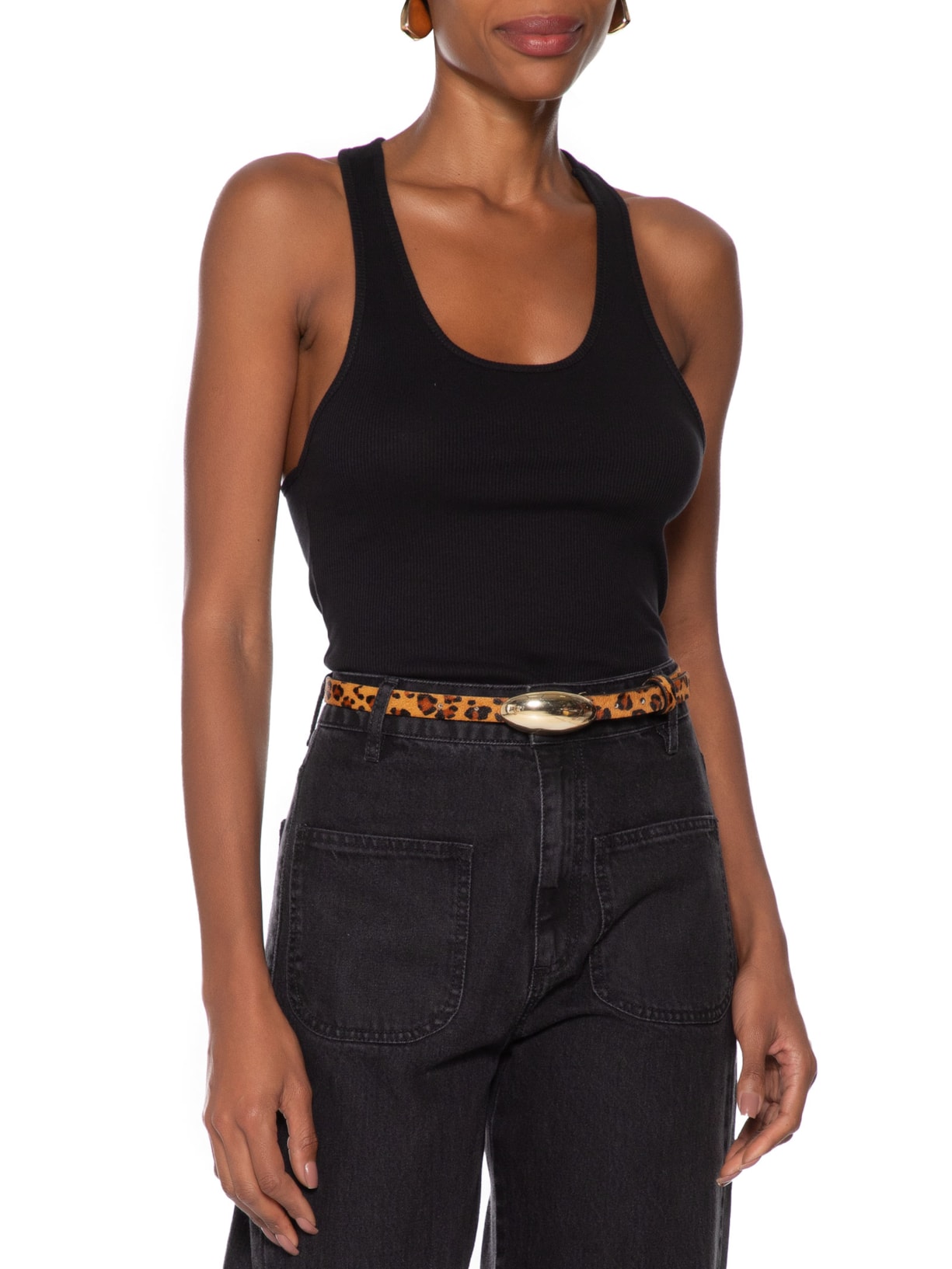 Cinto Feminino Em Couro Animal Print Market 33