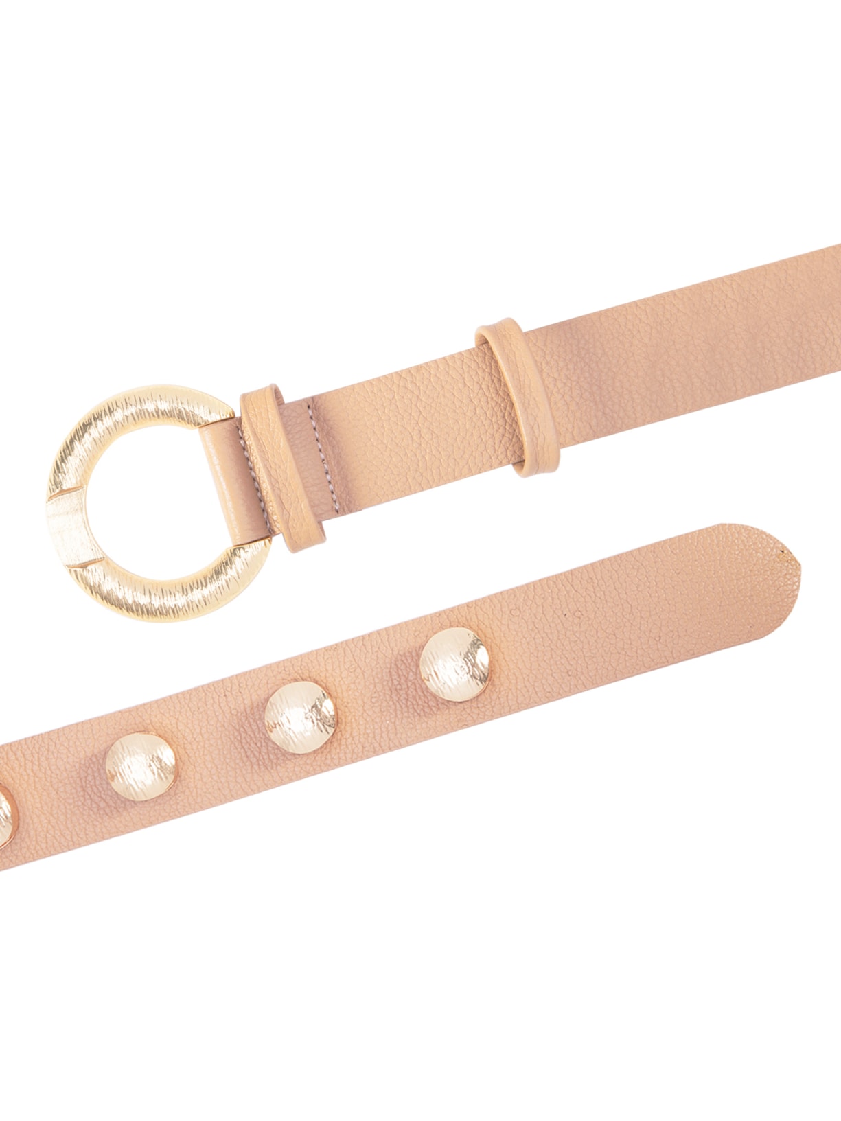 Cinto Feminino Em Couro Bege '2Essential