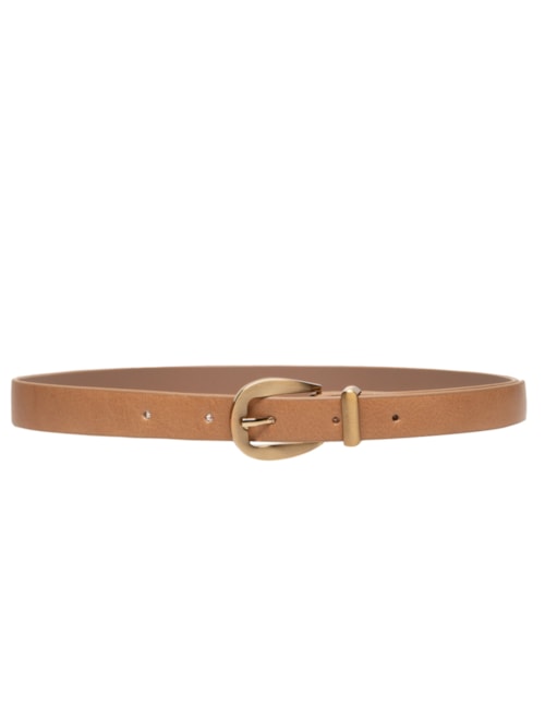 Cinto Feminino Em Couro - Bege