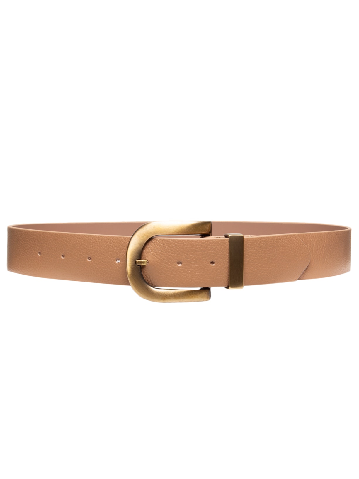 Cinto Feminino Em Couro Camurça - Bege