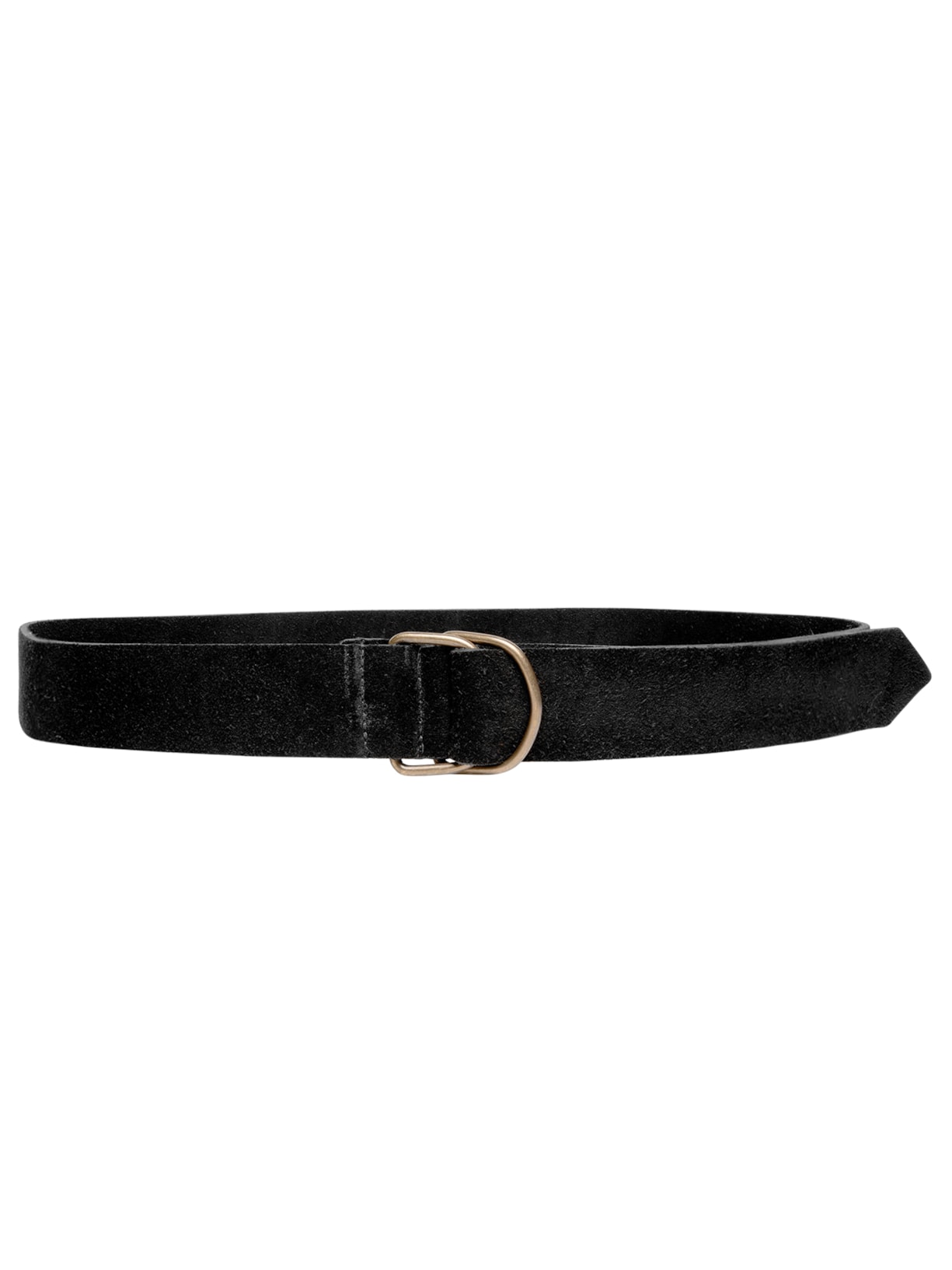 Cinto Feminino Em Couro Camurça Preto Market 33