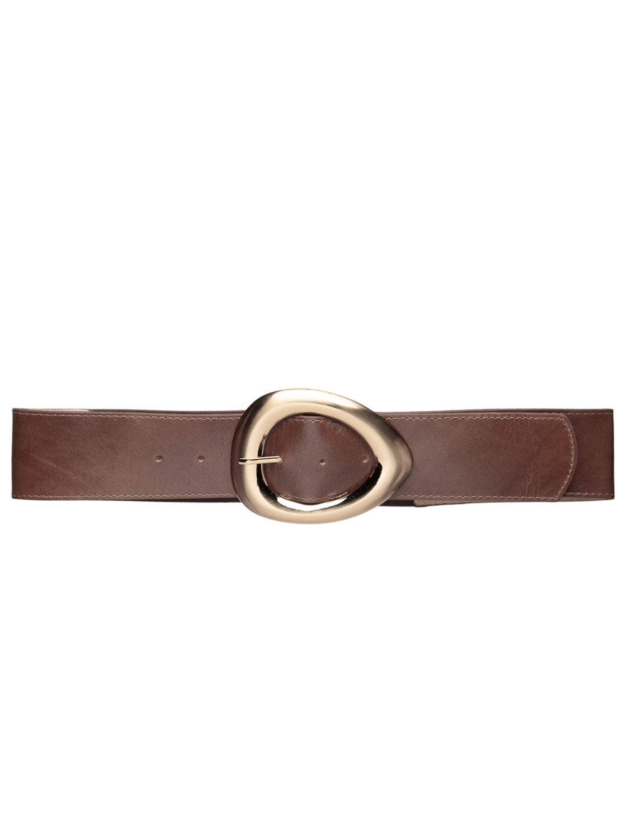 Cinto Feminino Em Couro Com Elástico – Marrom Market 33