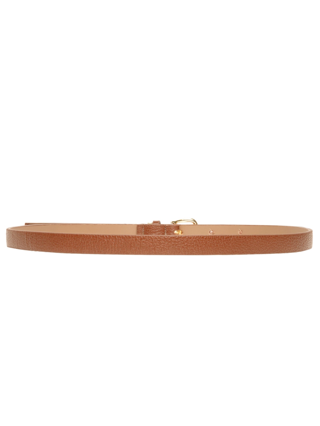 Cinto Feminino Em Couro com Fivela Dourada Marrom Market 33
