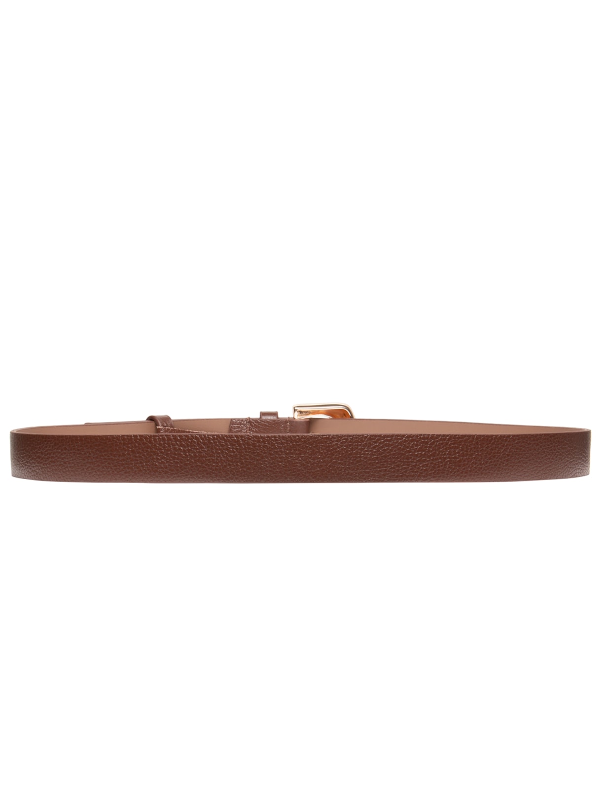 Cinto Feminino Em Couro Com Fivela Orgânica Marrom '2Essential