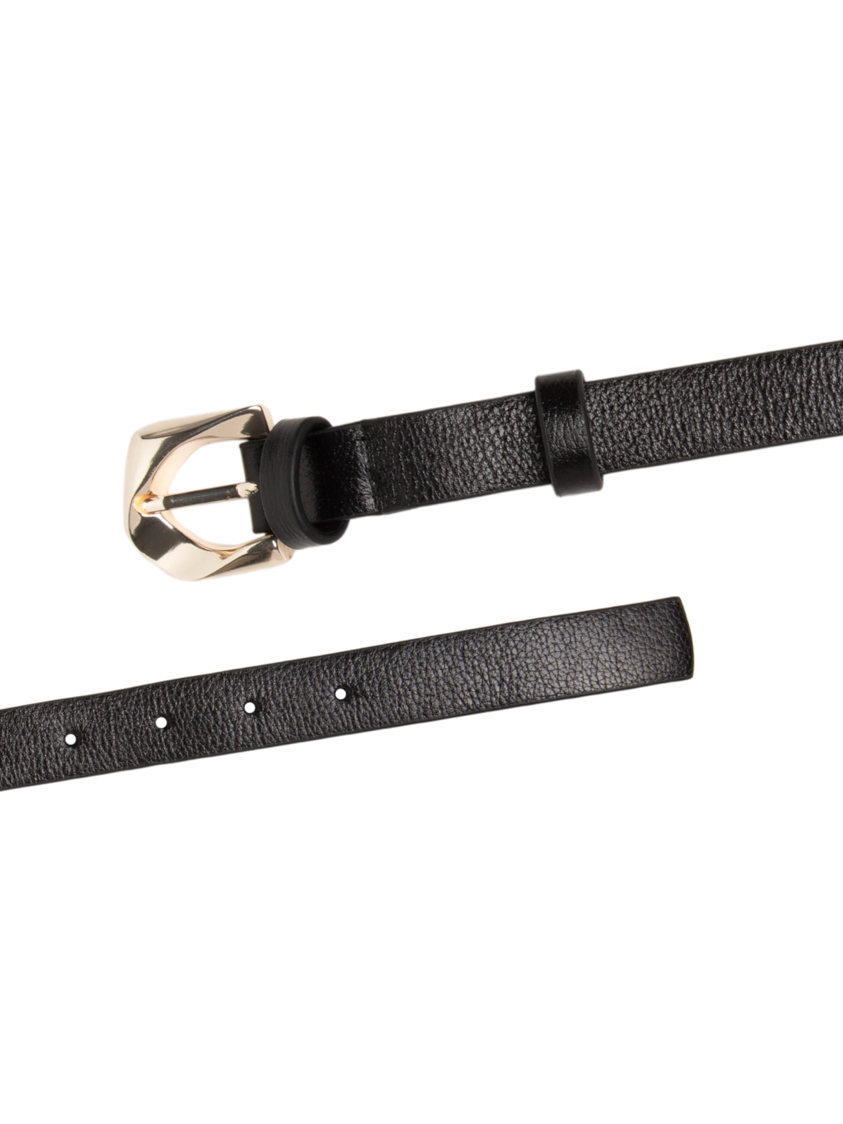 Cinto Feminino Em Couro Com Fivela Orgânica Preto '2Essential