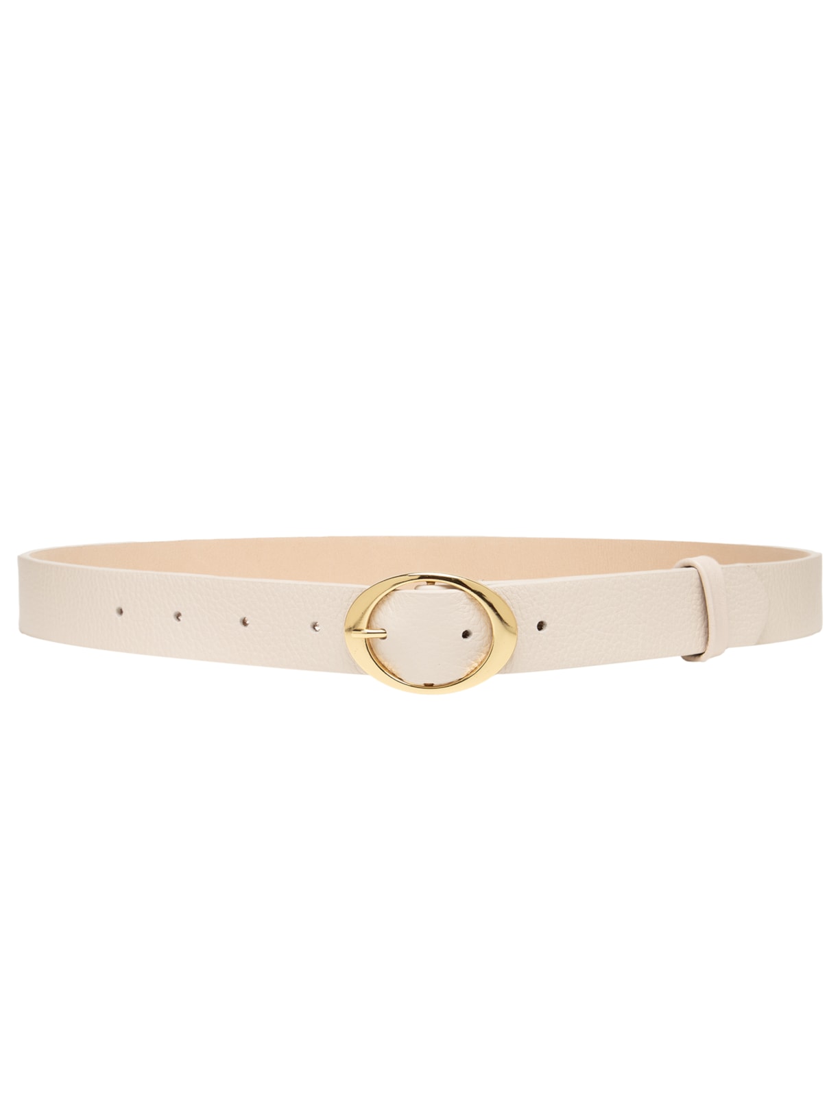 Cinto Feminino Em Couro Com Fivela Oval Off White Market 33