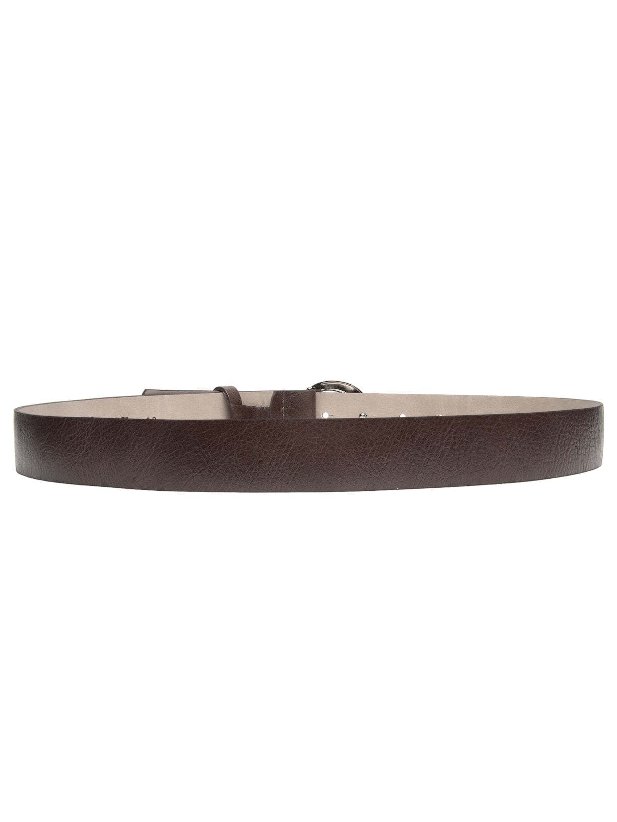 Cinto Feminino em Couro com Fivela Oval – Marrom Basiq