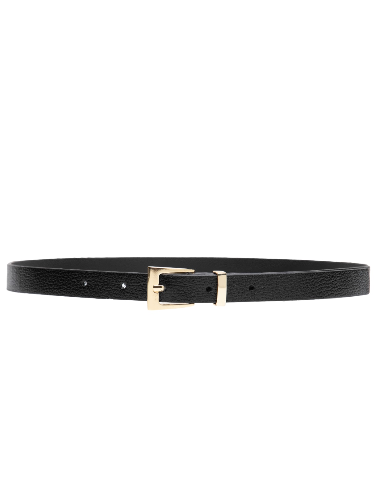 Cinto Feminino Em Couro Com Fivela Quadrada - Preto