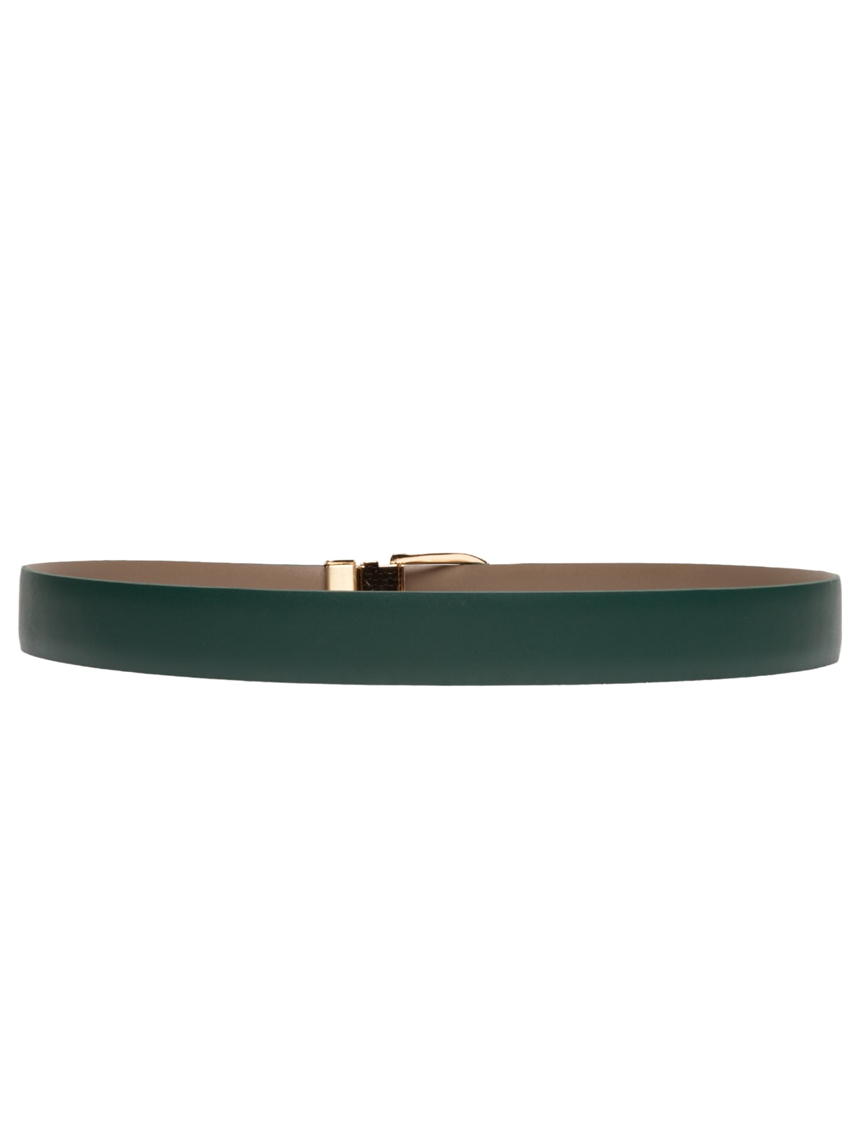 Cinto Feminino Em Couro Dupla Face Fivela Reversível Verde Basiq