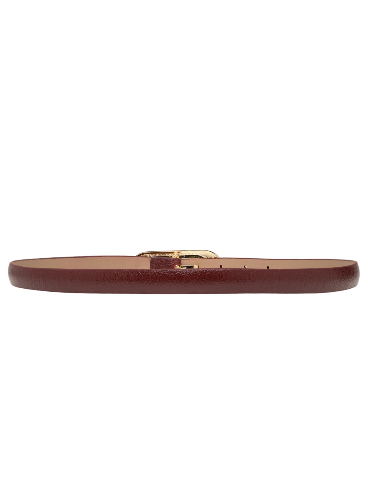 Cinto Feminino Em Couro Ferragem Oval Vermelho Market 33