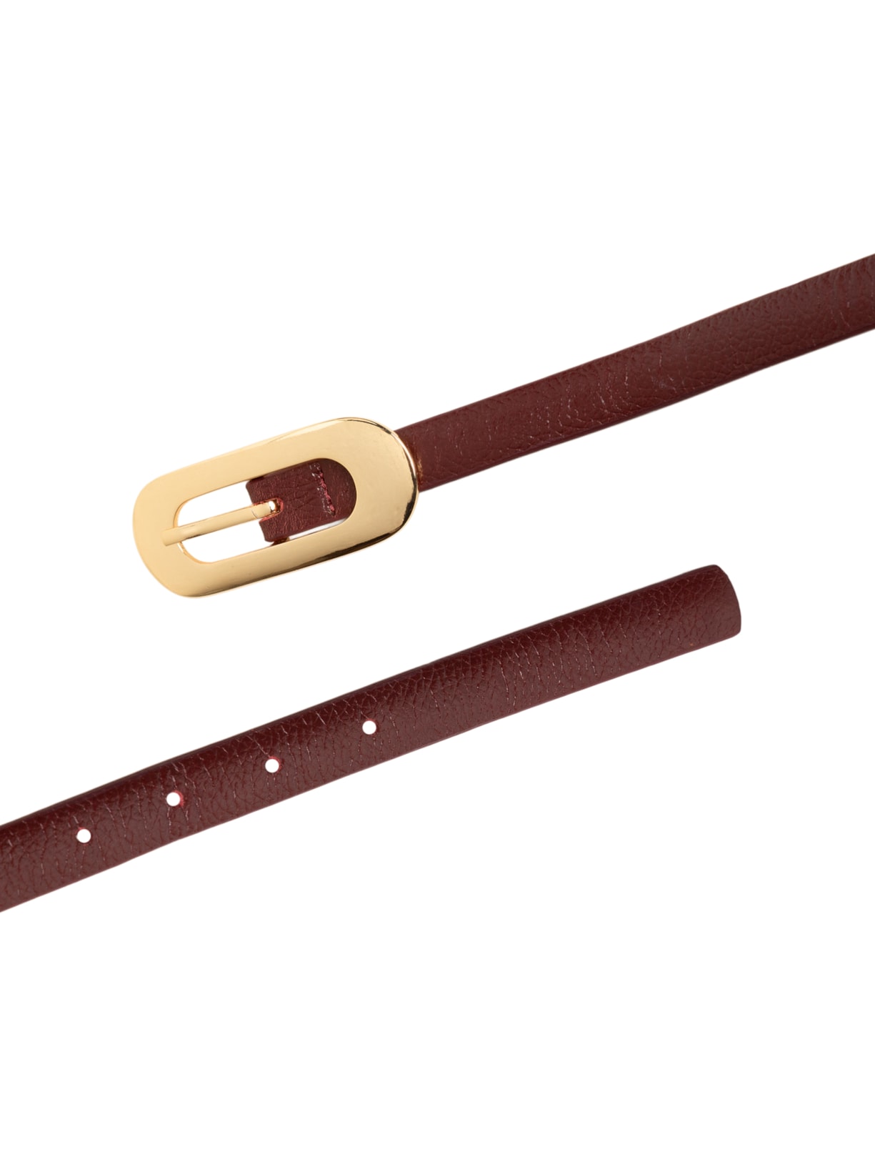 Cinto Feminino Em Couro Ferragem Oval Vermelho Market 33