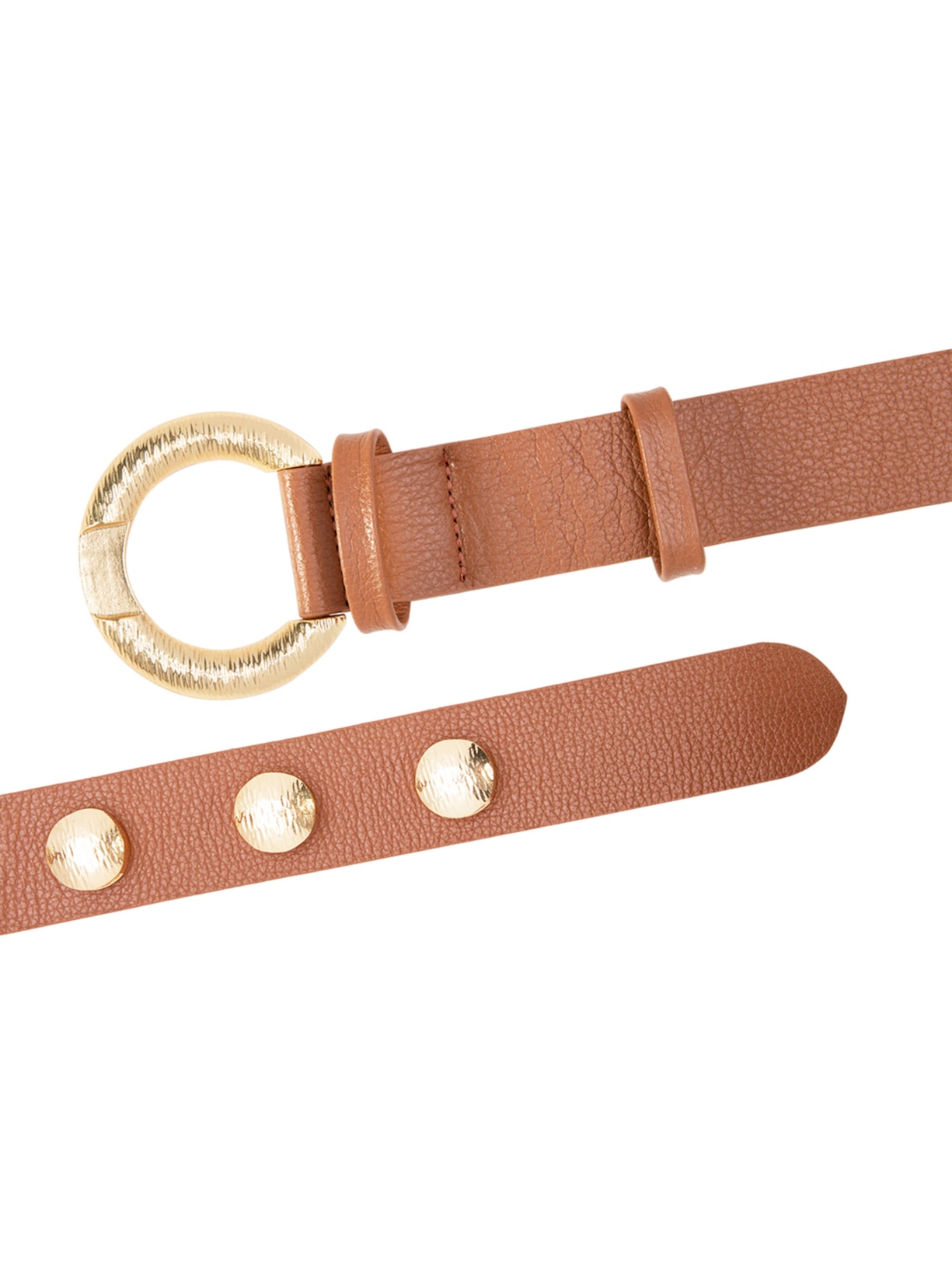 Cinto Feminino Em Couro Marrom '2Essential