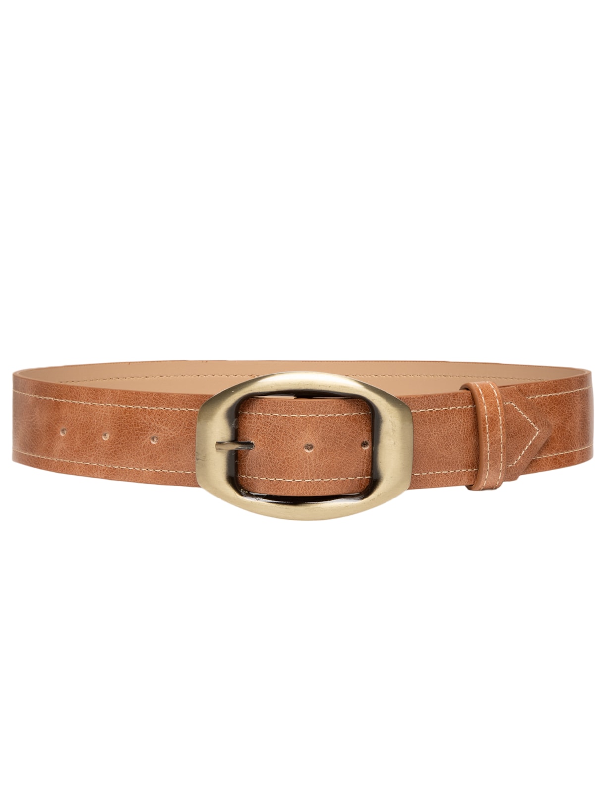 Cinto Feminino em Couro - Marrom