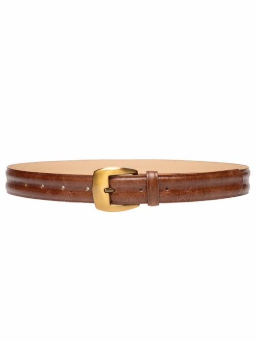 Cinto Feminino Em Couro - Marrom